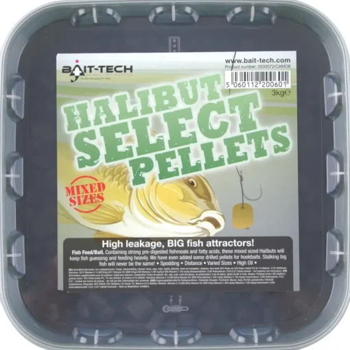 Bait-Tech Camo Buckets Halibut Select Pellets