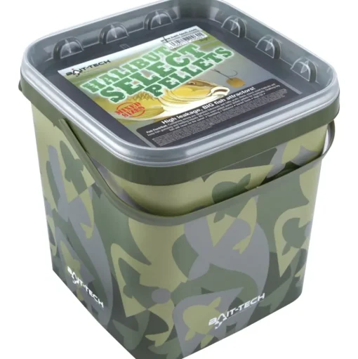 Bait-Tech Camo Buckets Halibut Select Pellets