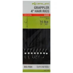 Korum Fishing Grappler Hair Rigs 4 Inch