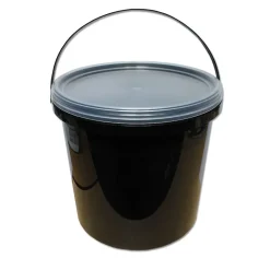 Lemco 5L Black Bucket with Translucent Lid