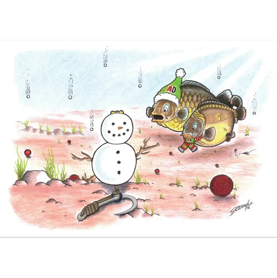 AD Snowman Rig Christmas Card
