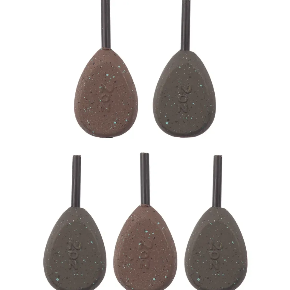 Advanta Inline Flat Pear Carp Leads - Pack Of 5