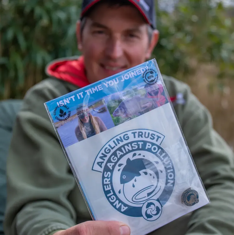 Anglers Against Pollution Enamel Badge, Car And Tackle Box Stickers