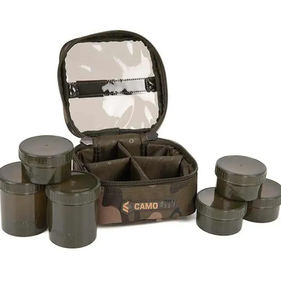 Fox Camolite 6 Pot Hookbait Case