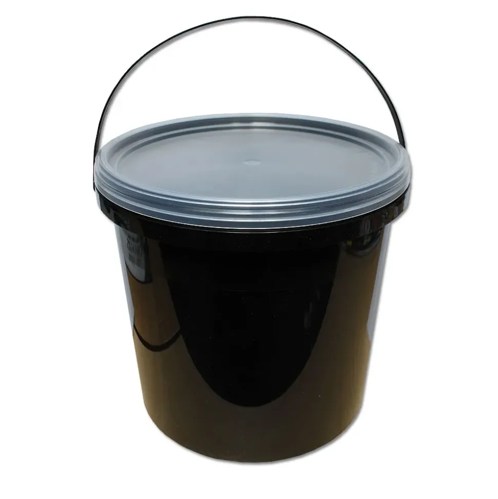 Lemco 5L Black Bucket With Translucent Lid