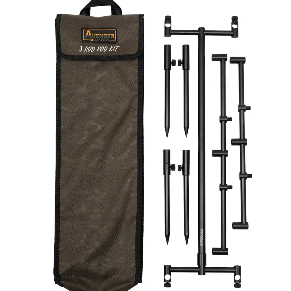Prologic Avenger Pod Kit & Carry Case 3 Rod